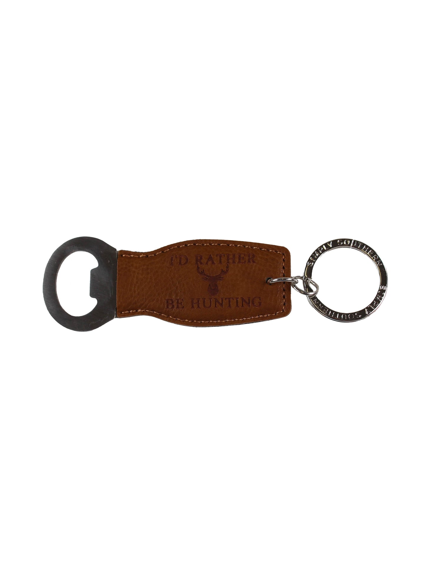 Men's Leather Bottle Opener Keychain's