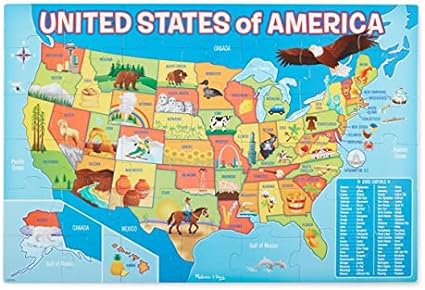 Floor Puzzle USA Map