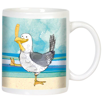 Be As Happy As A Seagull With A French Fry - Mug