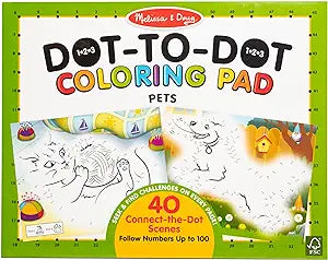 123 Dot To Dot Coloring Pad