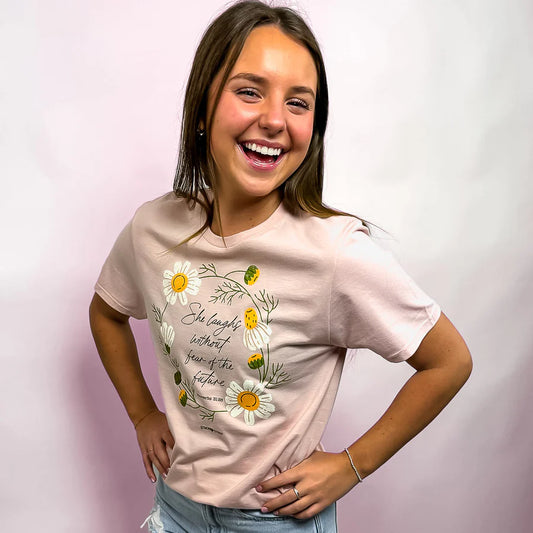 Women's Grace & Truth Laugh Daisies Short Sleeve T-Shirt