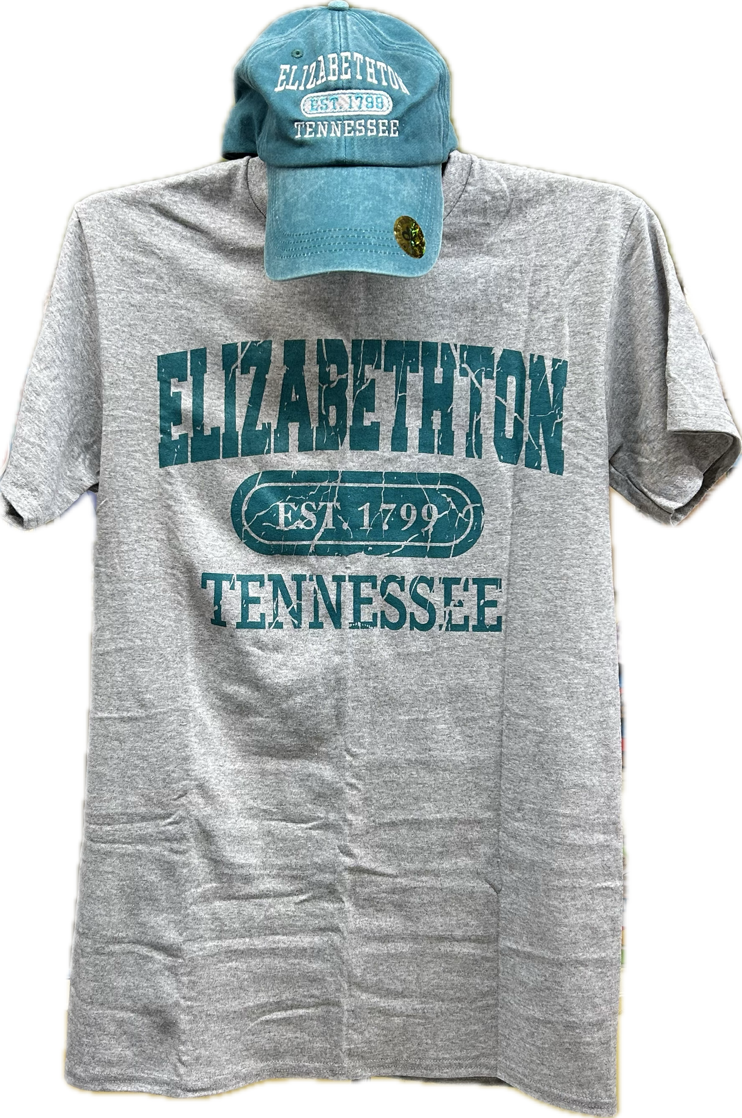 Elizabethton Tennessee Short Sleeve T-Shirt & Hat Combo Set