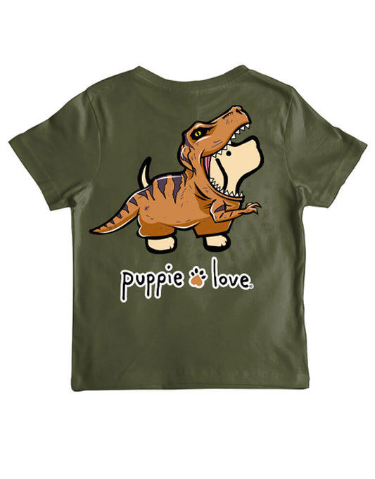 Youth Dinosaur Pup Short Sleeve T-Shirt