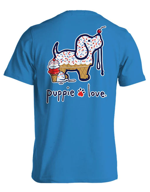 USA Ice Cream Pup Short Sleeve T-Shirt