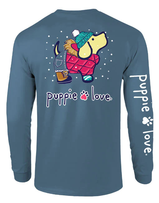 Winter Parka Pup Long Sleeve T-Shirt