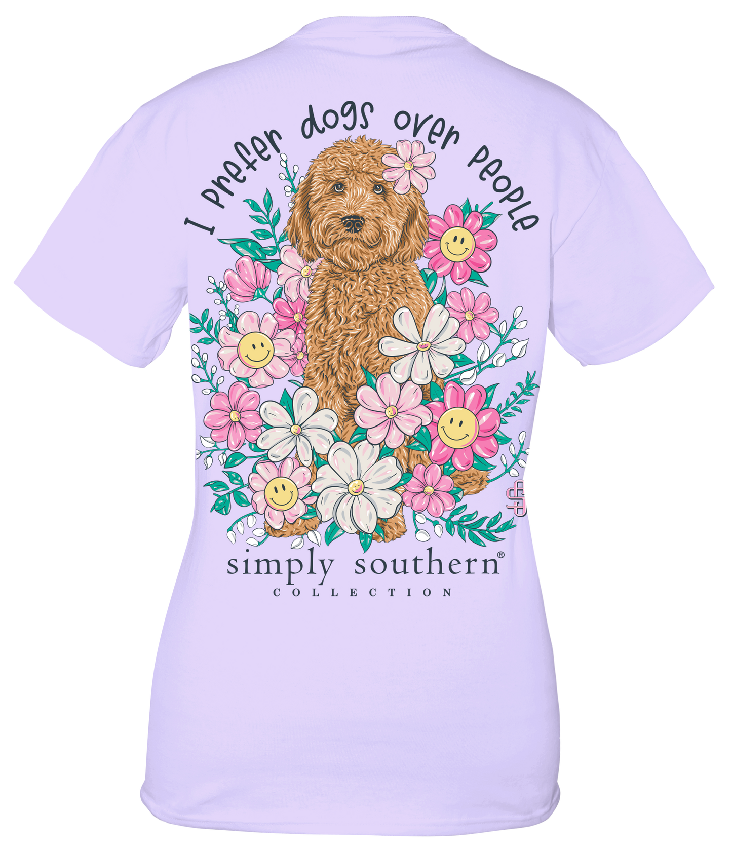 Girls Youth Dogs Over People Short Sleeve T-Shirt