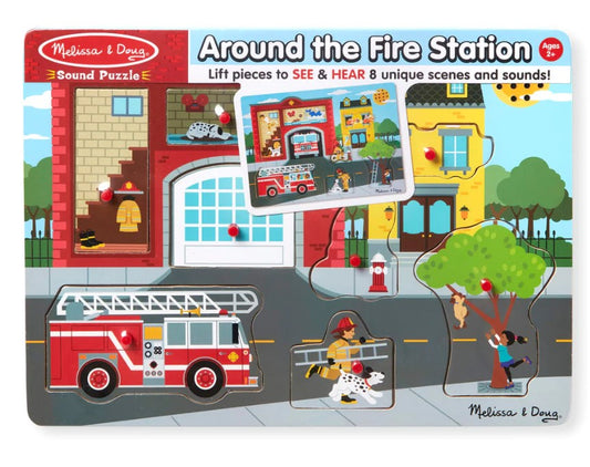 Sound Puzzle: Around The Fire Station - 8 Pieces