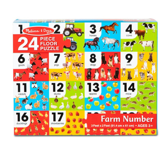 Floor Puzzle Farm Number