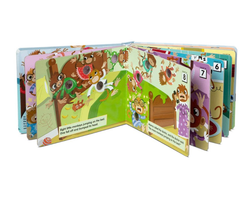 Poke-A-Dot: 10 Little Monkeys Board Book