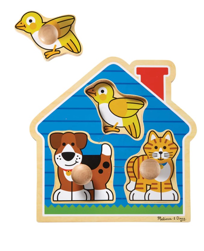 Jumbo Knob Puzzle: House Pets