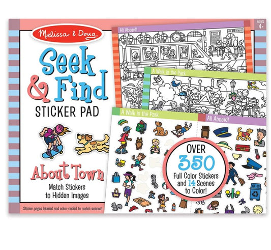 Seek & Find Sticker Pad – Around Town