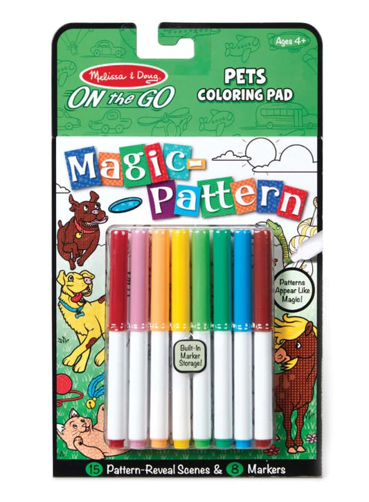 Magic-Pattern – Pets Coloring Pad - On the Go Travel Activity