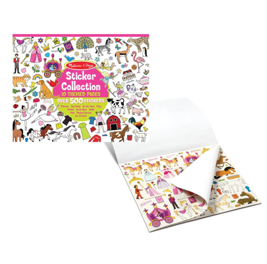 Sticker Collection Book: 500+ Stickers - Princesses, Tea Party, Animals, and More