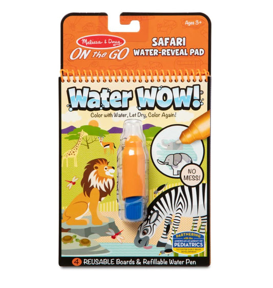 Water Wow! - Safari Water Reveal Pad - On the Go Travel Activity