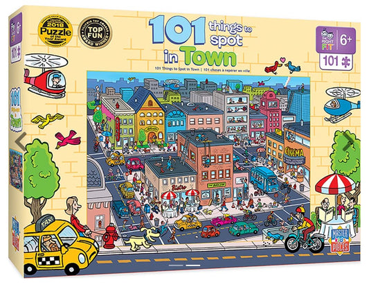 "101 Things to Spot in Town" - 101 Puzzle Pieces