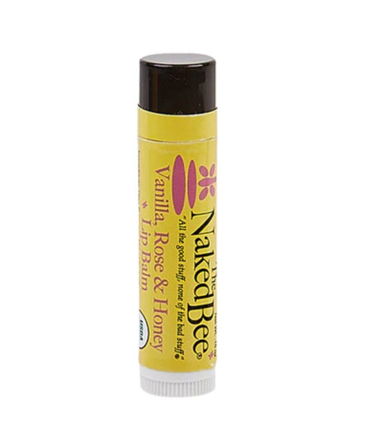 The Naked Bee Vanilla, Rose & Honey USDA Organic Lip Balm