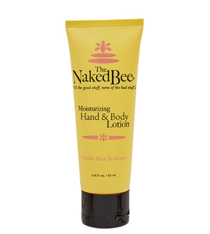 The Naked Bee 2.25 oz. Vanilla, Rose & Honey Hand & Body Lotion