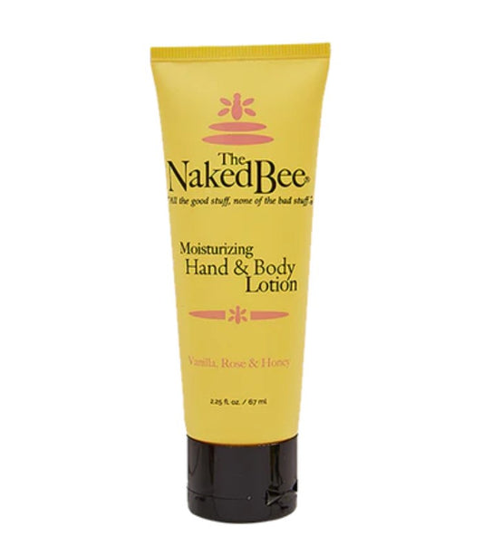 The Naked Bee 2.25 oz. Vanilla, Rose & Honey Hand & Body Lotion