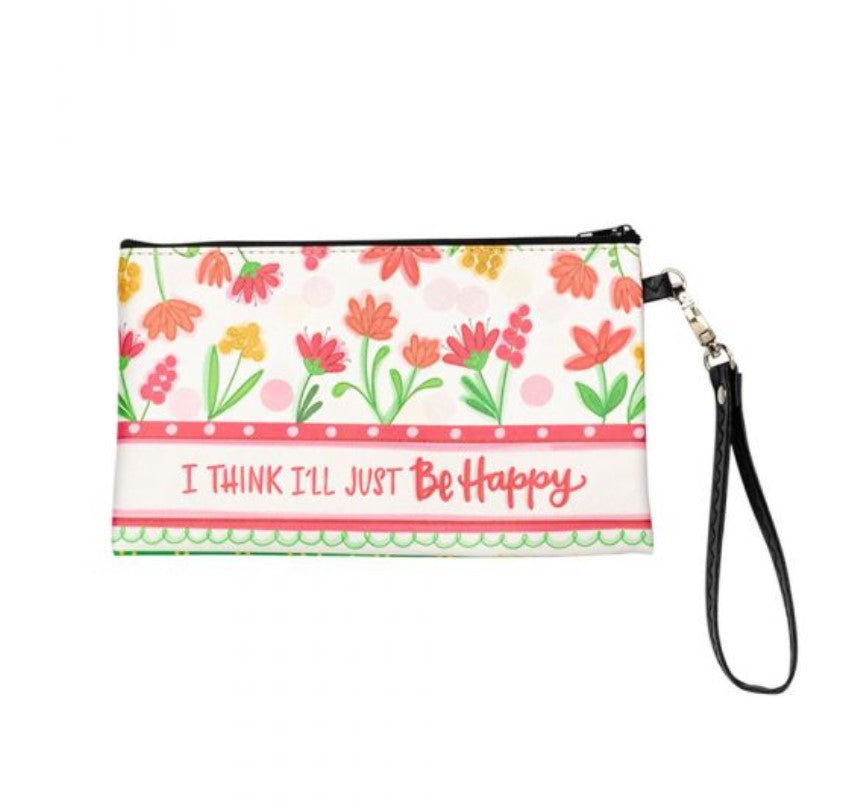 Zippered Bag - Just Be Happy