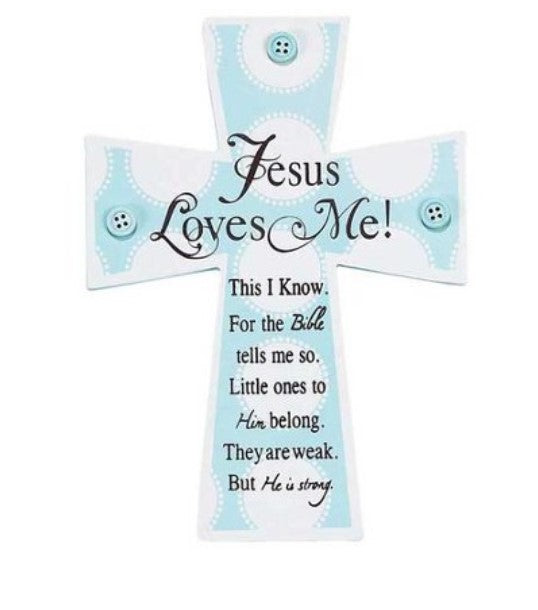 Cross - Blue Jesus Loves Me