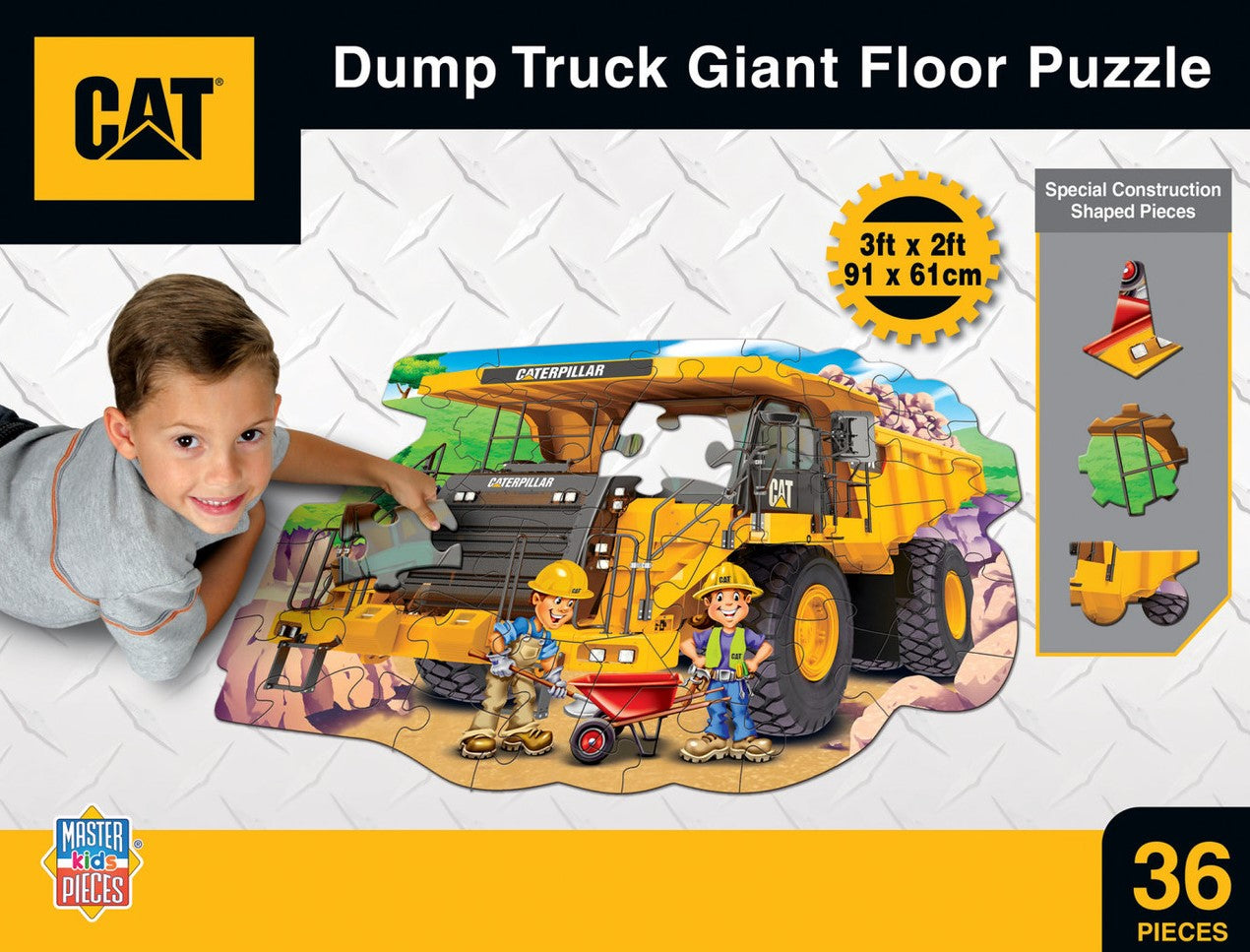 Floor Puzzle - CAT Dump Truck - 36 Piece