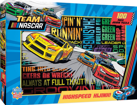 NASCAR "Highspeed Hijinx" - Puzzle 100 Piece Puzzle