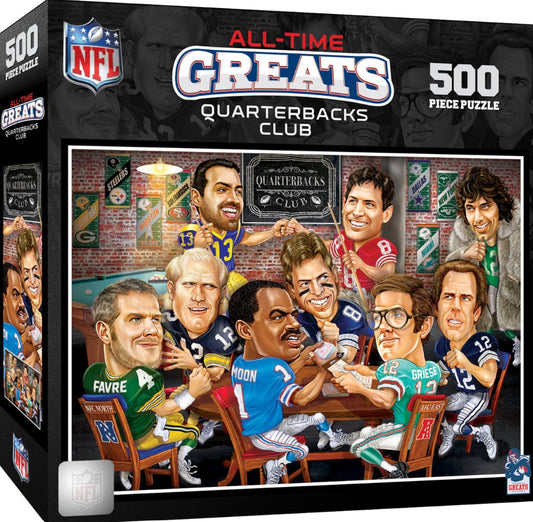 NFL "All Time Greats Quarterback Club" - 500 Piece Puzzle