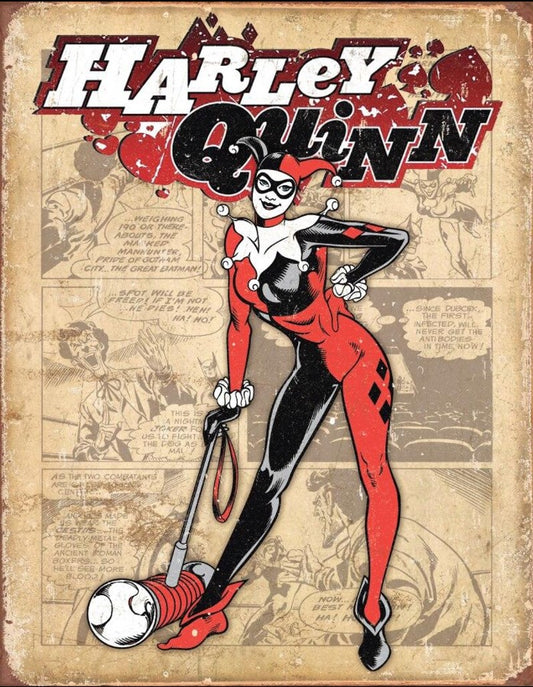 Harley Quinn - Retro Sign