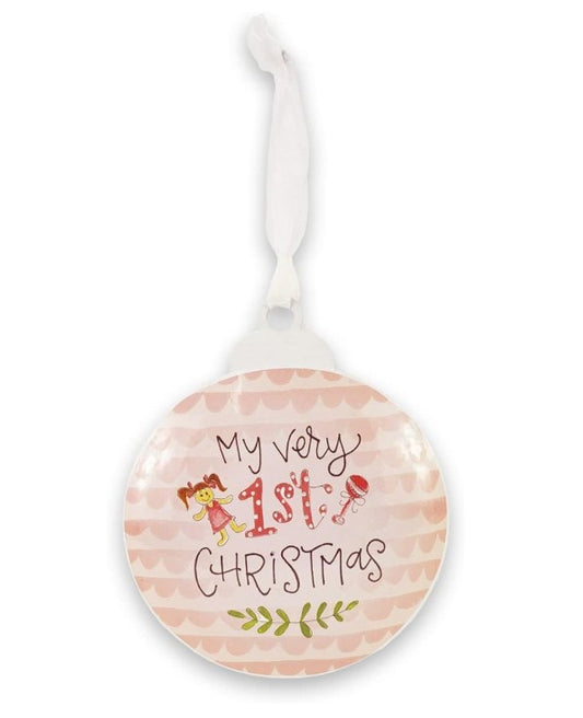 Ornament - Very 1st Christmas Pink