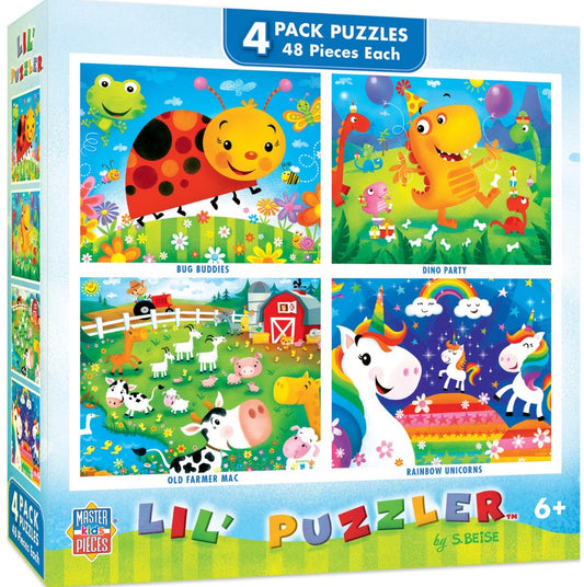 Lil Puzzler 4 Pack - 100 Piece Puzzle