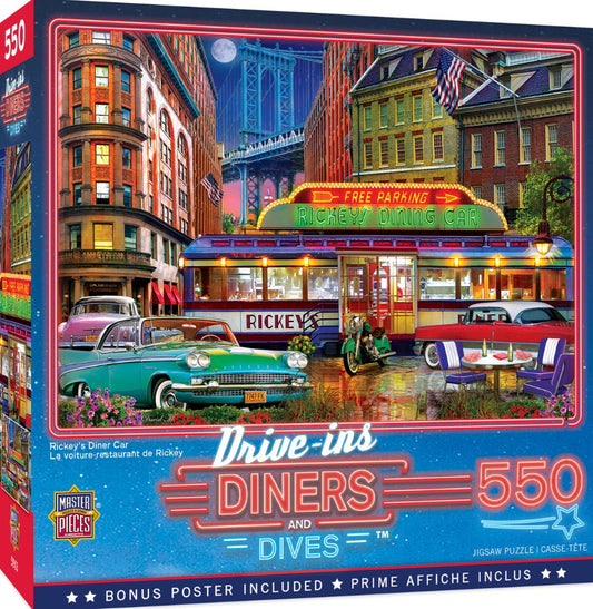 Rickey's Diner Car - 550 Piece Puzzle
