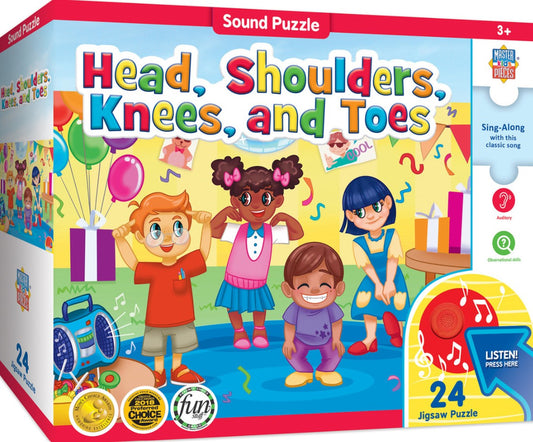 Sound Puzzle: "Head, Shoulders, Knees, & Toes" - 24 Piece Puzzle