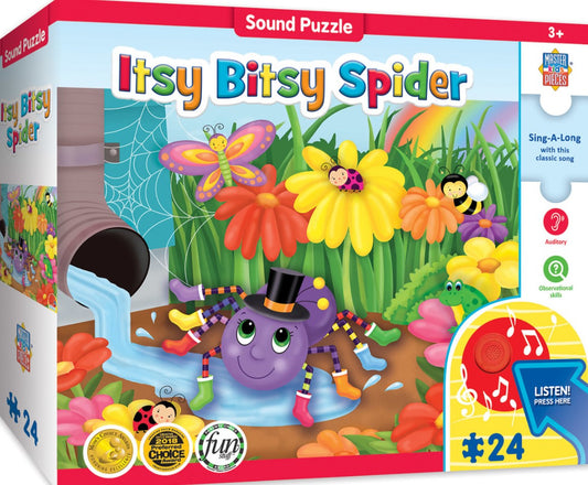Sound Puzzle: "Itsy Bitsy Spider" - 24 Piece Puzzle