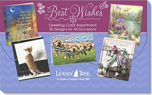 Leanin Tree Card Assortment - Best Wishes