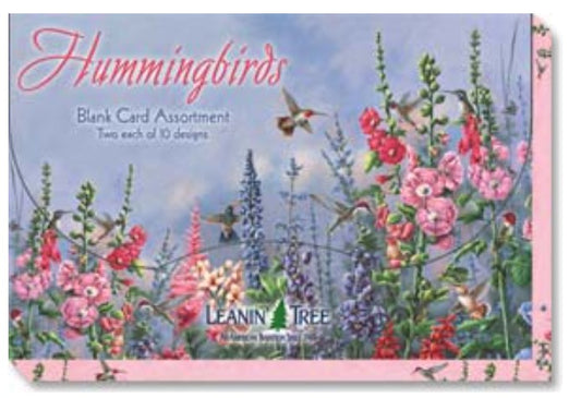 Leanin Tree Card Assortment - Hummingbirds Blank