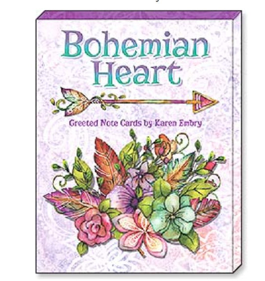Leanin Tree Note Card Assortment - Bohemian Heart