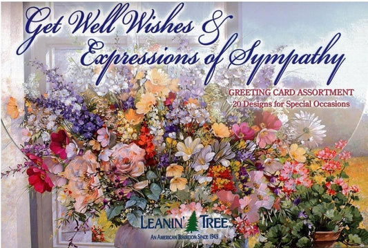 Leanin Tree Card Assortment - Get Well Wishes & Expressions of Sympathy