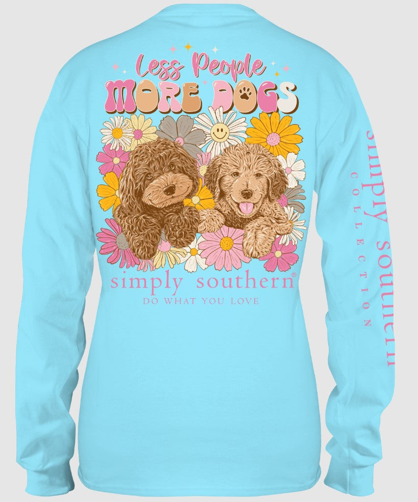 Girls Youth More Dogs Long Sleeve T-Shirt