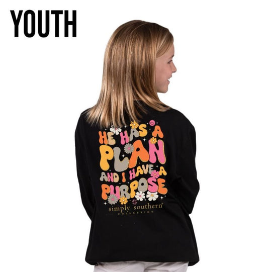 Girls Youth Purpose Long Sleeve T-Shirt