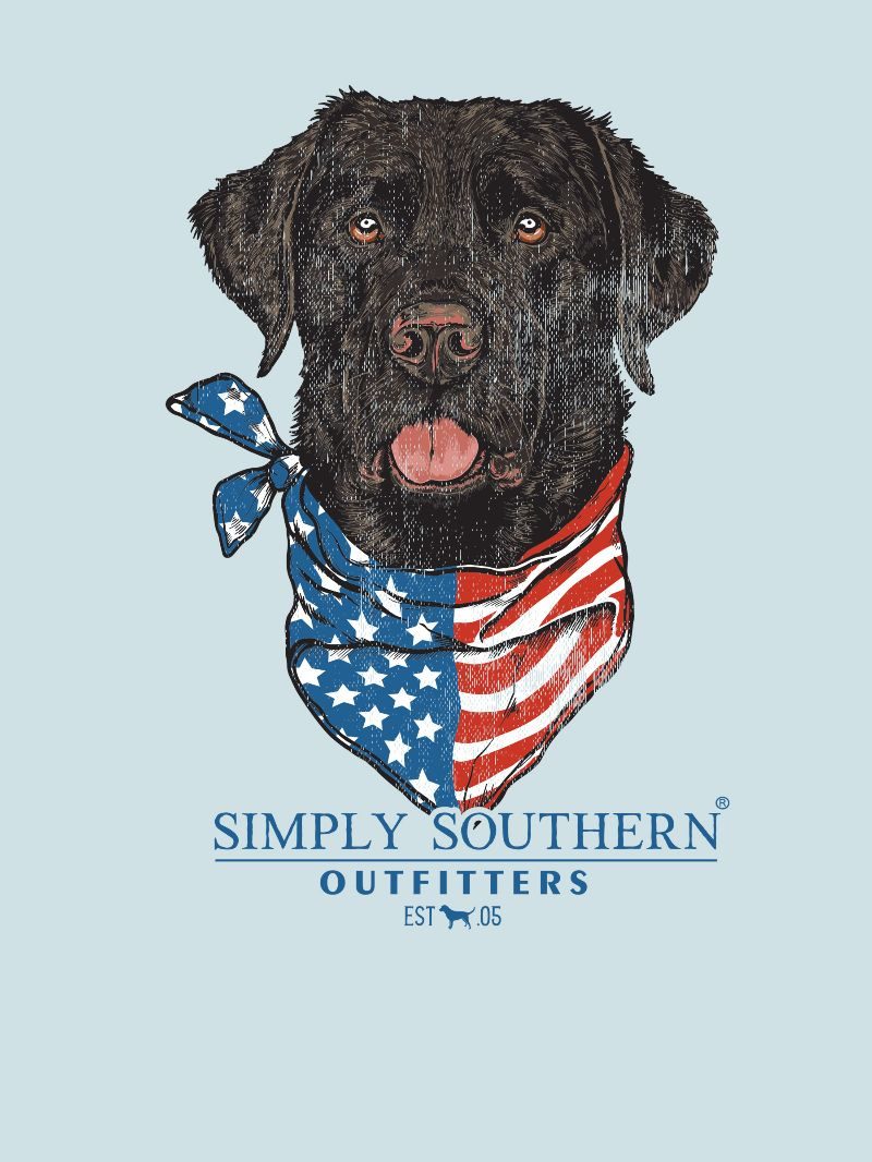 Men's USA Dog Short-Sleeved T-Shirt